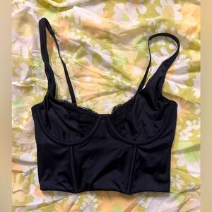 Abercrombie & Fitch Black Corset Top
